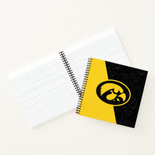 Iowa Tigerhawk Distressed Notebook