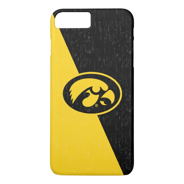 Iowa Tigerhawk | Distressed Pattern Case-Mate iPhone Case (Back)