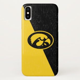 Iowa Tigerhawk Distressed Pattern iPhone X Case