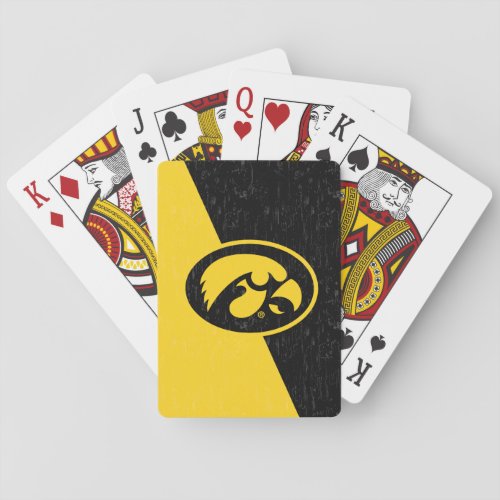 Iowa Tigerhawk Distressed Playing Cards