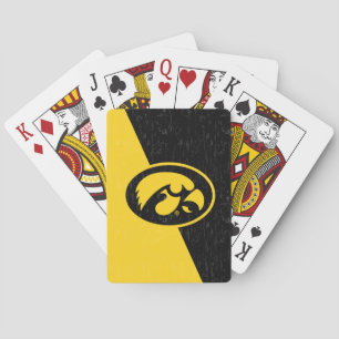 Iowa Tigerhawk Distressed Poker Cards