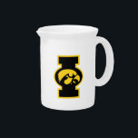 Iowa Tigerhawk | Logotype Beverage Pitcher<br><div class="desc">Check out these official UI products. All of these products are customizable so you can add your class year,  name,  or sport. Personalize your Iowa University merchandise on Zazzle.com!  You can find something here to show off your Hawkeye pride every day!</div>