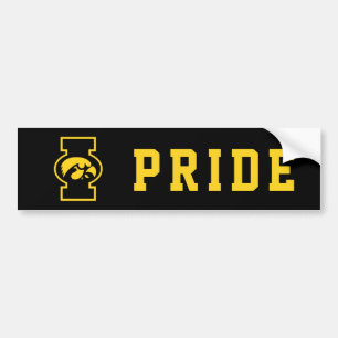 Iowa Tigerhawk Logotype Bumper Sticker