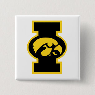 Iowa Tigerhawk Logotype Button