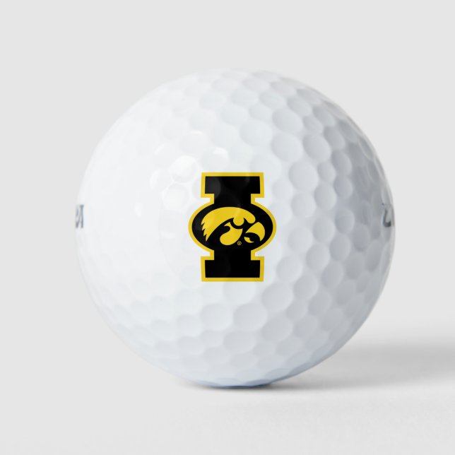 Iowa Tigerhawk | Logotype Golf Balls (Front)