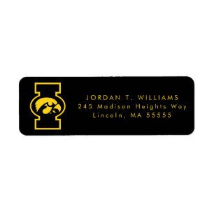 Iowa Tigerhawk Logotype Label