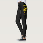 Iowa Tigerhawk | Logotype Leggings<br><div class="desc">Check out these official UI products. All of these products are customizable so you can add your class year,  name,  or sport. Personalize your Iowa University merchandise on Zazzle.com!  You can find something here to show off your Hawkeye pride every day!</div>