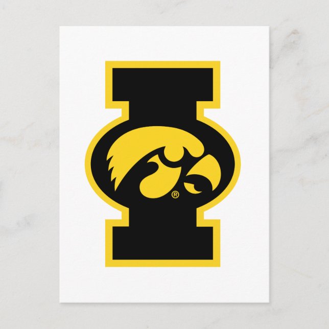 Iowa Tigerhawk | Logotype Postcard (Front)