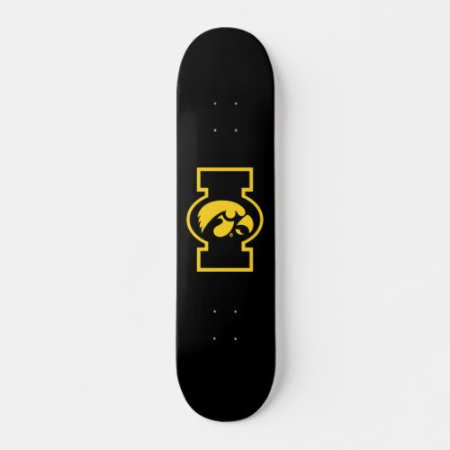 Iowa Tigerhawk  Logotype Skateboard