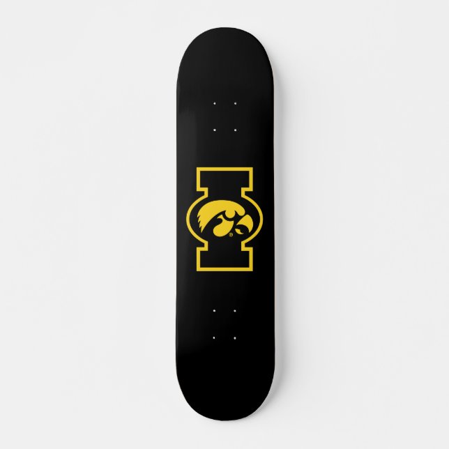 Iowa Tigerhawk | Logotype Skateboard (Front)