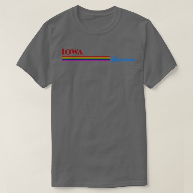 Iowa Unicorn Gift TShirt (Design Front)