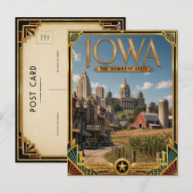 Iowa Vintage Art Deco Golden Age