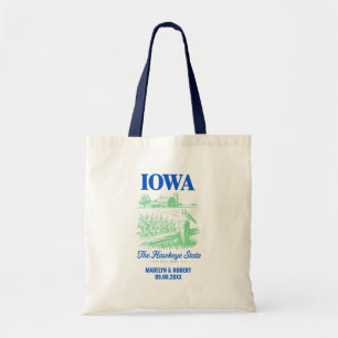 Iowa Wedding Welcome Bag, Destination Wedding Tote Bag