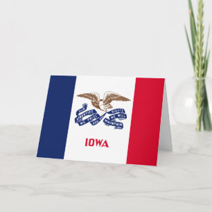 Iowan Flag, Flag of Iowa Card