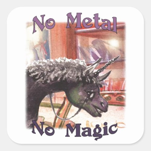 Iown No Metal No Magic Stickers