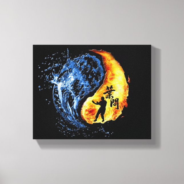 Ip Man Wing Chun ( Yin Yang) Canvas Print (Front)
