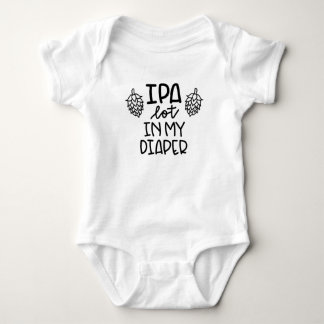 IPA a lot In My Diaper Newborn Beer Bodysuit