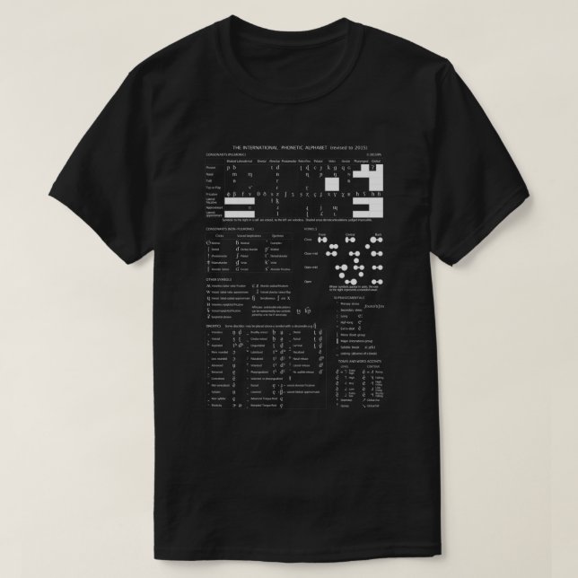 IPA International Phonetic Alphabet Classic T-Shir T-Shirt (Design Front)
