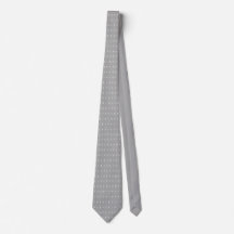 IPA tie - grey and white