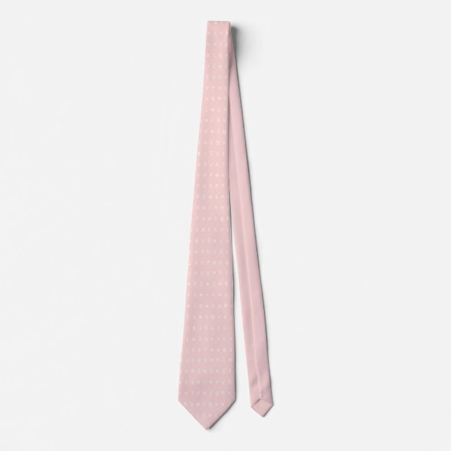 IPA tie - pink and white (Front)