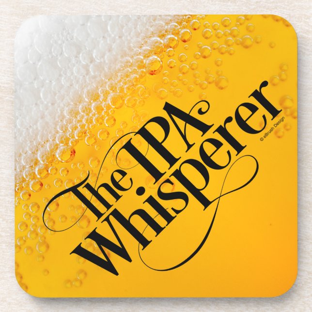 IPA Whisperer Beverage Coaster (Front)
