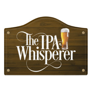 IPA Whisperer Door Sign