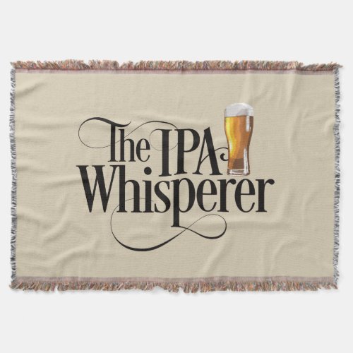 IPA Whisperer Throw Blanket
