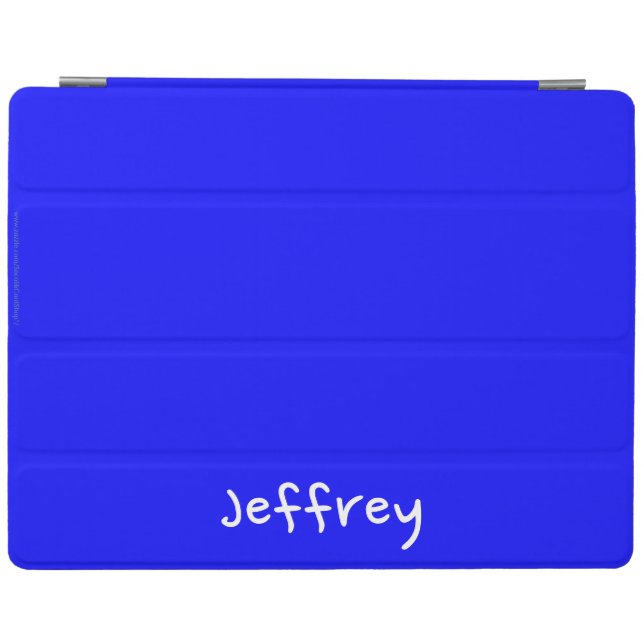 iPad 2/3/4 Cover, Blue and White, Personalized Smart Cover (Horizontal)