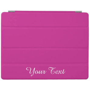 iPad 2/3/4 Cover, Hot Pink and White, Personalized Smart Cover