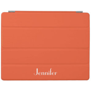 iPad 2/3/4 Cover, Orange and White, Personalized Smart Cover