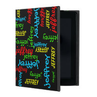 iPad 2, 3, 4 Folio Case, Repeating Names iPad Case