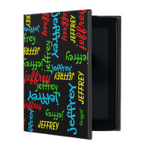 iPad 2, 3, 4 Folio Case, Repeating Names iPad Case iPad 2, 3, 4 Folio Case, Repeating Names iPad Case