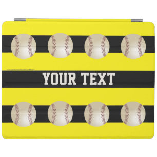 iPad 2, iPad3, iPad 4 Cover, Yellow with Baseballs iPad Smart Cover
