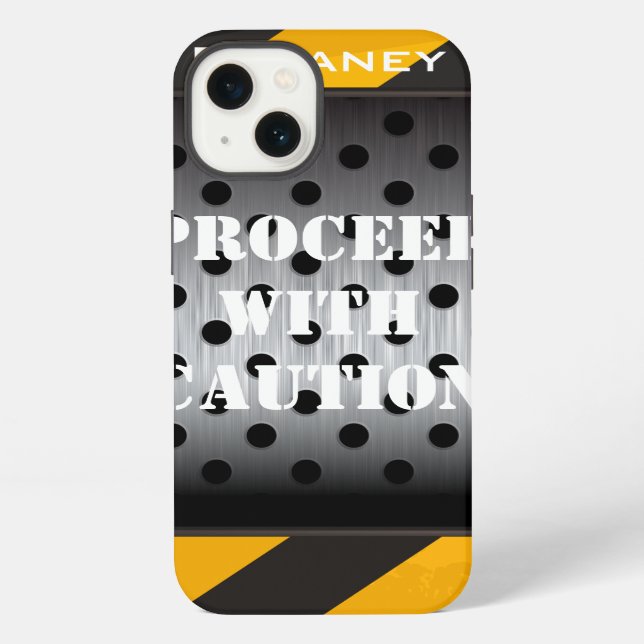 iPad Air Case | Construction Zone | Yellow, Black (Back)