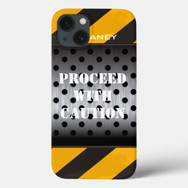 iPad Air Case | Construction Zone | Yellow, Black (Back)