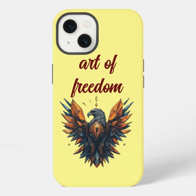 ipad  art of freedom iphone case (Back)