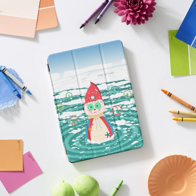 ipad case - A belated Christmas illustration. (Desk)