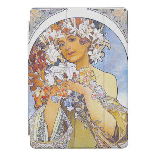 IPAD CASE - Alphonse Mucha - Vintage 1897 -Flowers