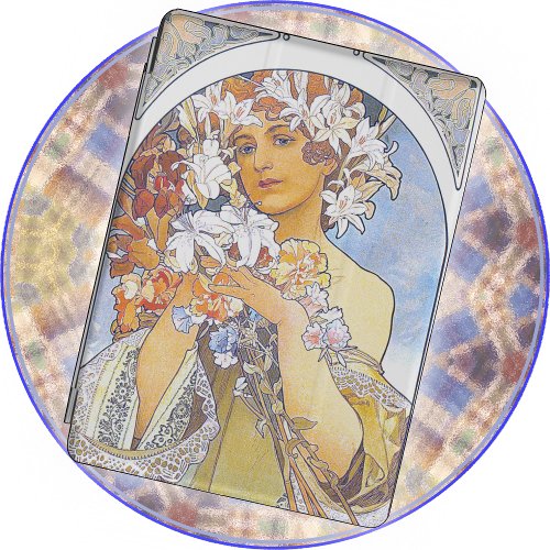 IPAD CASE _ Alphonse Mucha _ Vintage 1897 _Flowers
