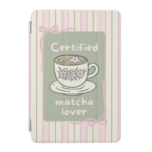 IPad case cute matcha greentea drink 