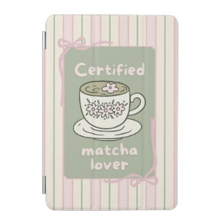 IPad case cute matcha greentea drink 