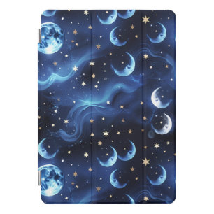 iPad Case – Luxury Sapphire Blue Celestial Moon