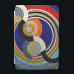 iPAD CASE - Rythme n°2 (1938) by Robert Delaunay<br><div class="desc">This iPad case features a colorful abstract entitled "Rythme n°2 (1938)",  part of his "Rythme" series,  featuring strong colors and geometric shapes.  Several case sizes may be available. ►Personalize with custom text (a name or company name,  etc.),  a logo or other image etc. Makes a great and colorful gift.</div>