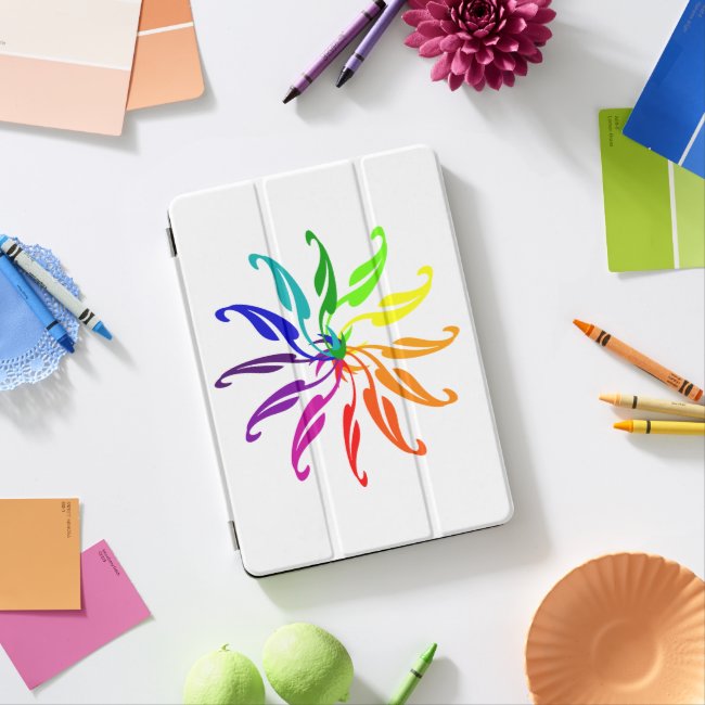 iPad Cover - Leaf Shapes in Color Wheel
