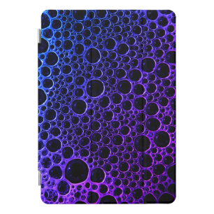 iPad cover pattern purple bubbles.