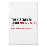 THEY SCREAM'  ABDI  iPad Mini Cases