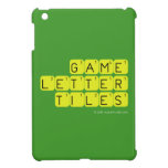 Game Letter Tiles  iPad Mini Cases