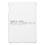 DoNNA M JONES  She DiD It Street  iPad Mini Cases