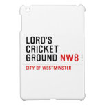 LORD'S CRICKET GROUND  iPad Mini Cases