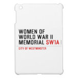 women of world war II memorial  iPad Mini Cases